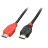 Lindy 31758 USB kabelis USB 2.0 0,5 m Micro-USB B Melns