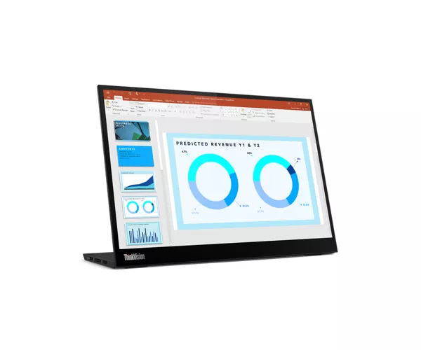 Lenovo ThinkVision M14d LED display 35,6 cm (14) 2240 x 1400 pikseļi 2.2K Melns