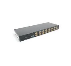 LevelOne KCM-1631 (KVM) tastatūras/video/peļu pārslēgšanas mehānisms Melns