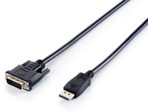 Equip 119336 video kabeļu aksesuārs 2 m DisplayPort DVI-D Melns
