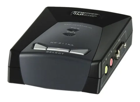 Neomounts NS211KA (KVM) tastatūras/video/peļu pārslēgšanas mehānisms Melns