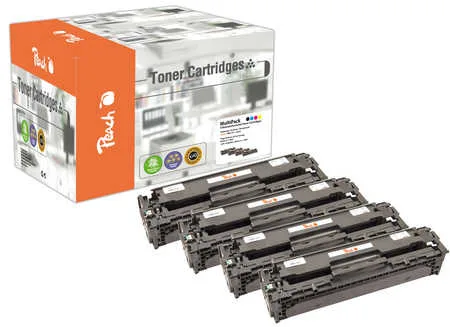 Peach 111916 tonera kārtridžs 4 pcs Saderība Melns, Tirkīzzils, Fuksīns, Dzeltens