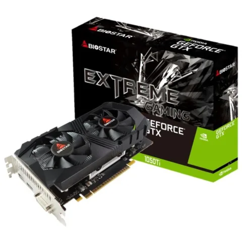 Graphics Card, BIOSTAR, NVIDIA GeForce GTX 1050 TI, 4 GB