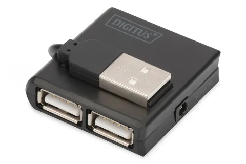 Digitus DA-70217 hub-uri de interfață 480 Mbit/s Negru
