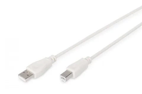 Digitus AK-300102-018-E cabluri USB USB 2.0 1,8 m USB A USB B 0,48 Gbit/s Bej