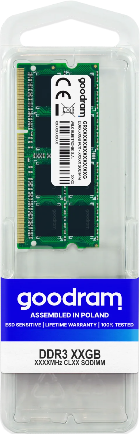 Goodram 4GB DDR3 PC3-12800 atmiņas modulis 1 x 4 GB 1600 MHz