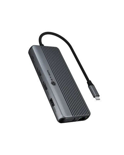 ICY BOX 12-in-1 DockingStation with triple video output
