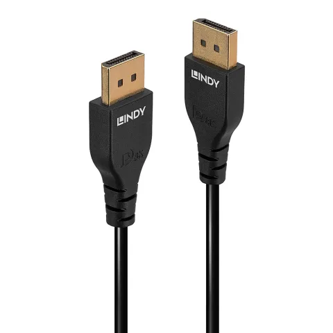 Lindy 36460 DisplayPort kabelis 0,5 m Melns