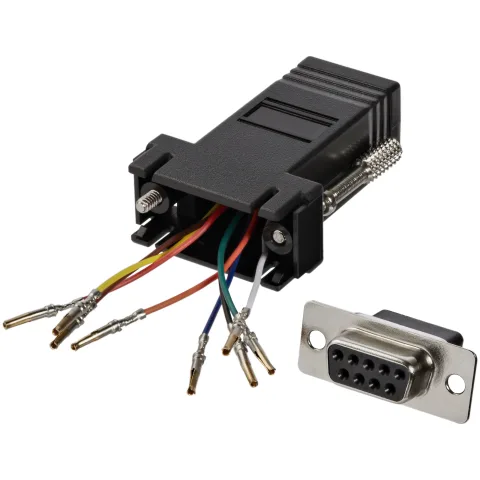 StarTech.com GC98FF DB-9 RJ-45 Melns
