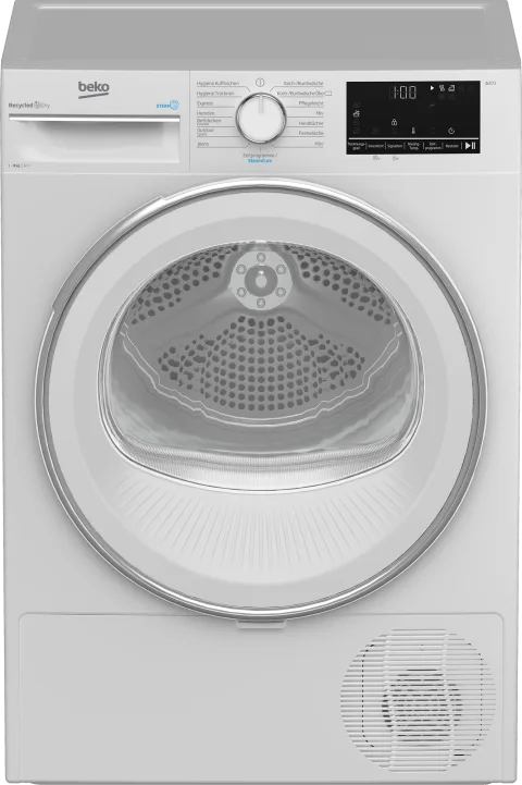 Beko B3T42239 veļas žāvētājs Brīvi novietots Ielādēšana no priekšas 8 kg A++ Balts