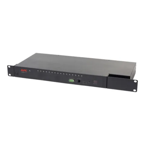 APC KVM0116A (KVM) tastatūras/video/peļu pārslēgšanas mehānisms Statņa montāža Melns