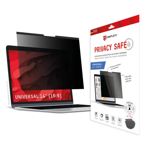 PRIVACY SAFE magnetic 2-way privacy filter for Laptop/ Notebook 14'' (16:9)