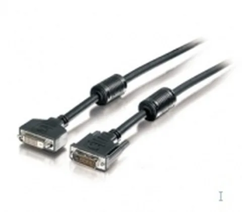 Equip DVI cable digital --> VGA analogue 12 + 5 M/HDB 15M 1,8m Melns
