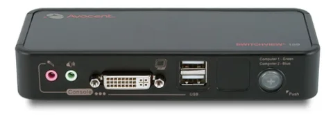 Vertiv Avocent SwitchView 100 (KVM) tastatūras/video/peļu pārslēgšanas mehānisms