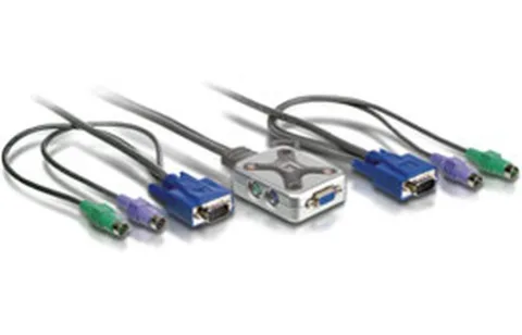 LevelOne KVM-0201 2 Port Pocket KVM PS/2 (KVM)