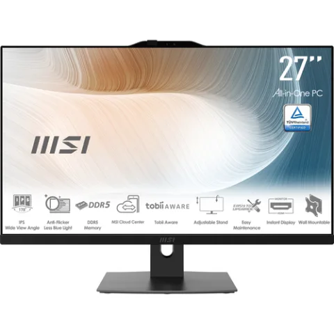 MSI Modern AM272P 1M-845EU All-in-One PC/workstation Intel Core 7 150U, 16 GB RAM, 1 TB SSD
