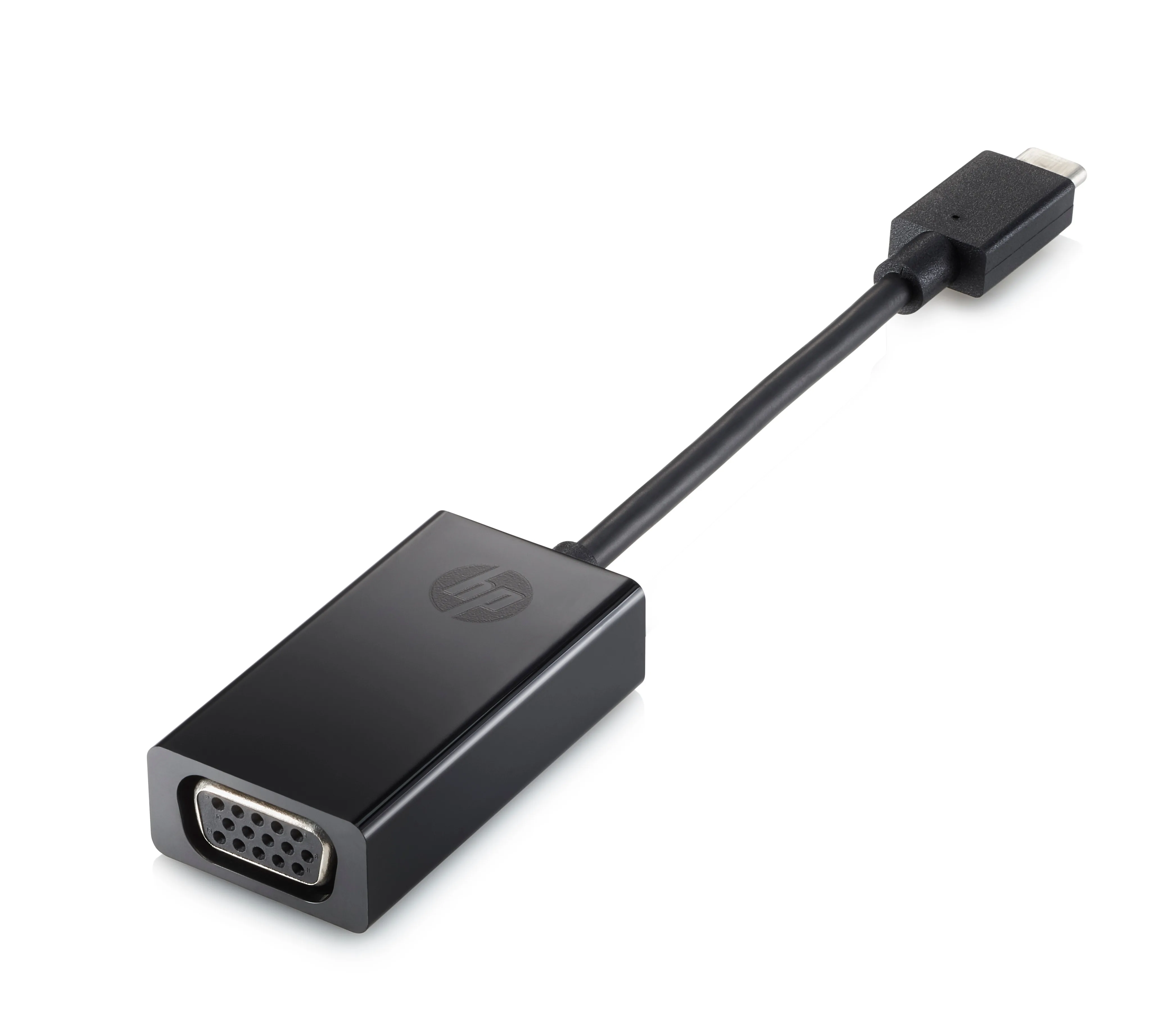 HP N9K76AA 0,076 m VGA (D-Sub) USB Veids-C Melns