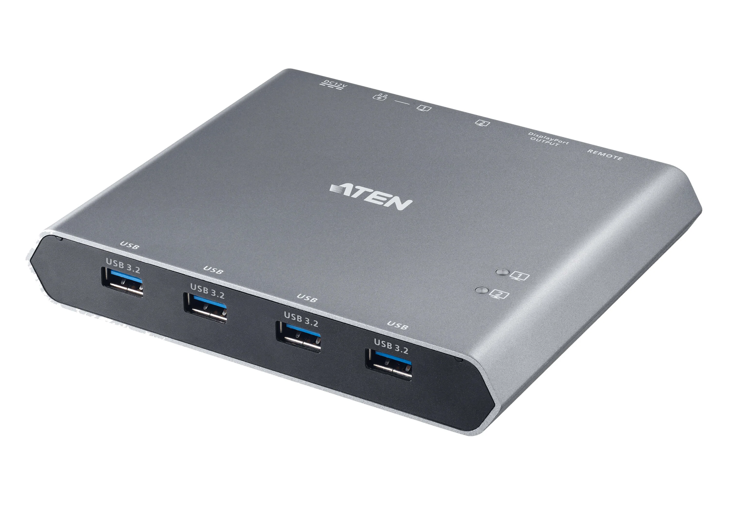 2-Port 4K DisplayPort USB-C KVM Dock Switch with Power Pass-through