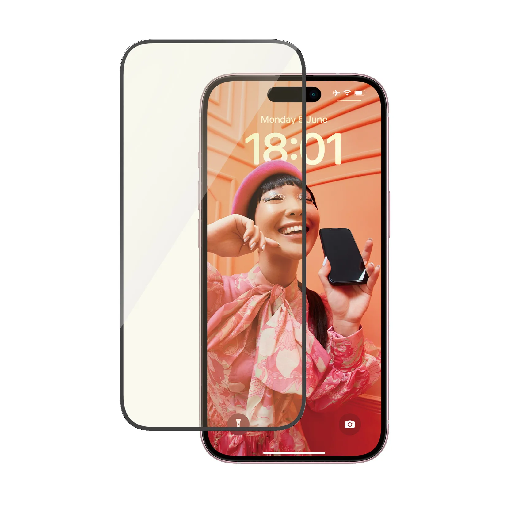 PanzerGlass EyeCARE Screen Protection iPhone 15 | Ultra-Wide Fit w. EasyAligner
