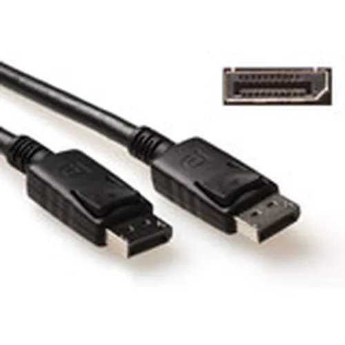 ACT AK3980 DisplayPort kabelis 2 m Melns