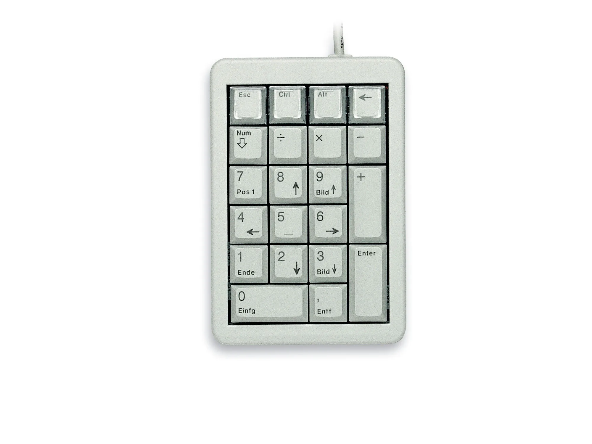 CHERRY G84-4700 ciparu klaviatūra Piezīmjdators/PC USB Pelēks