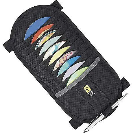 Case Logic 10 Capacity CD Visor 10 diski Melns