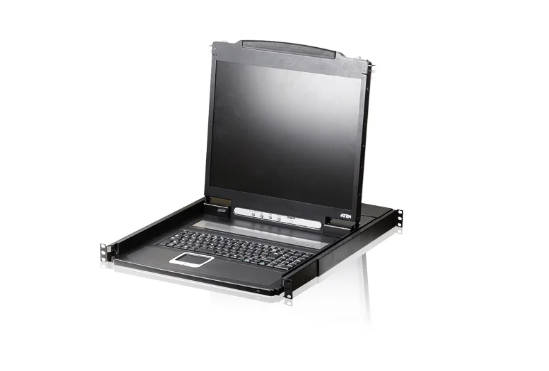 ATEN CL1000N (KVM) tastatūras/video/peļu pārslēgšanas mehānisms Statņa montāža Melns