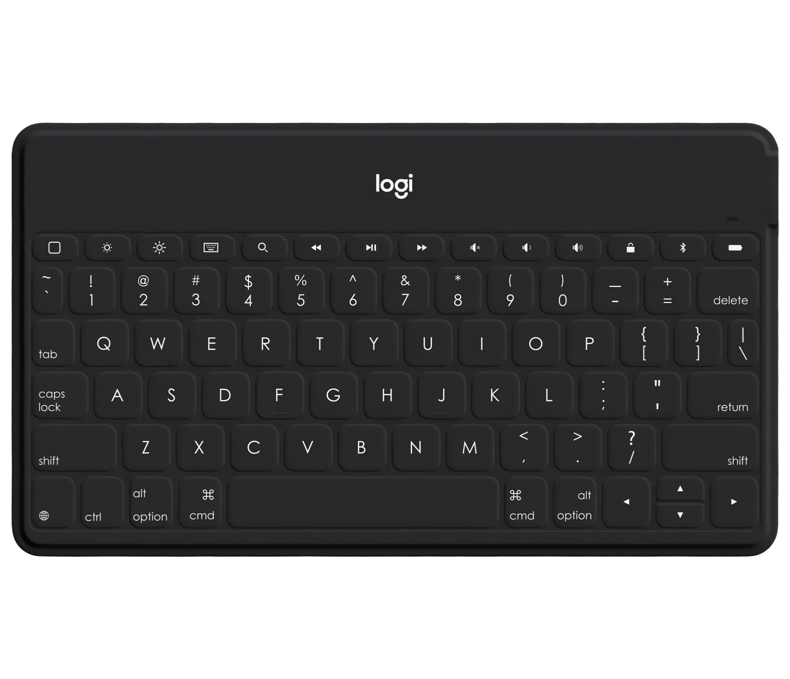 Logitech Keys-To-Go Krievu Bluetooth sistēma Melns