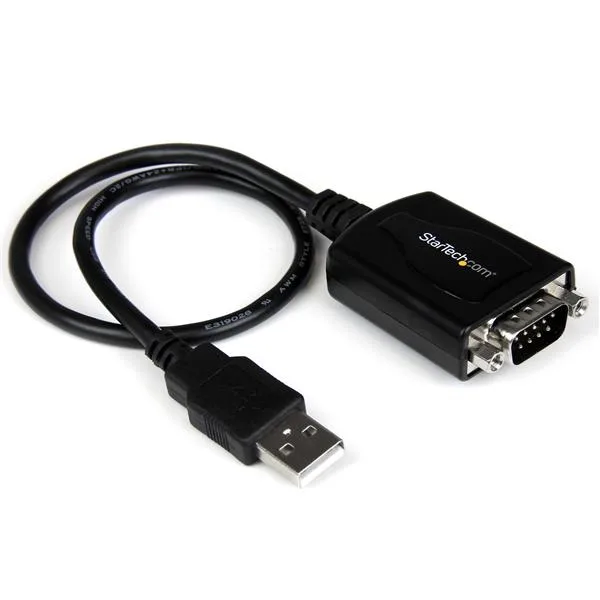 StarTech.com ICUSB2321X kabeļu spraudņu pāreja DB-9 USB 2.0 A Melns