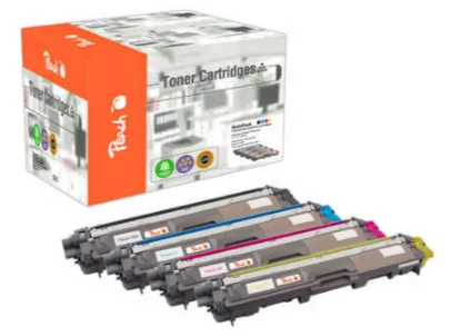 Peach 112154 tonera kārtridžs 4 pcs Saderība Melns, Tirkīzzils, Fuksīns, Dzeltens